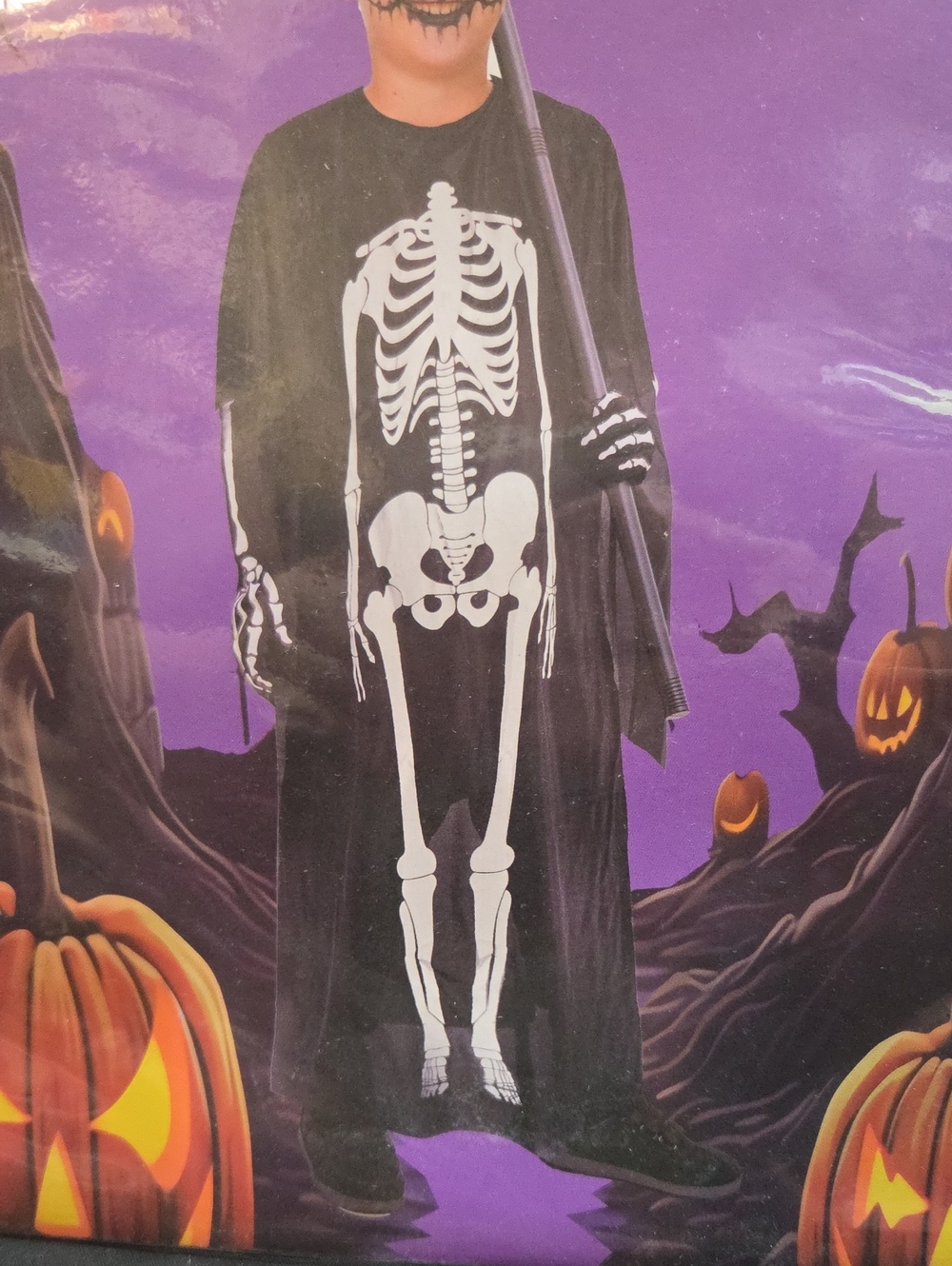 SKELETON/GRIM REAPER ROBE - Picture 2 of 3